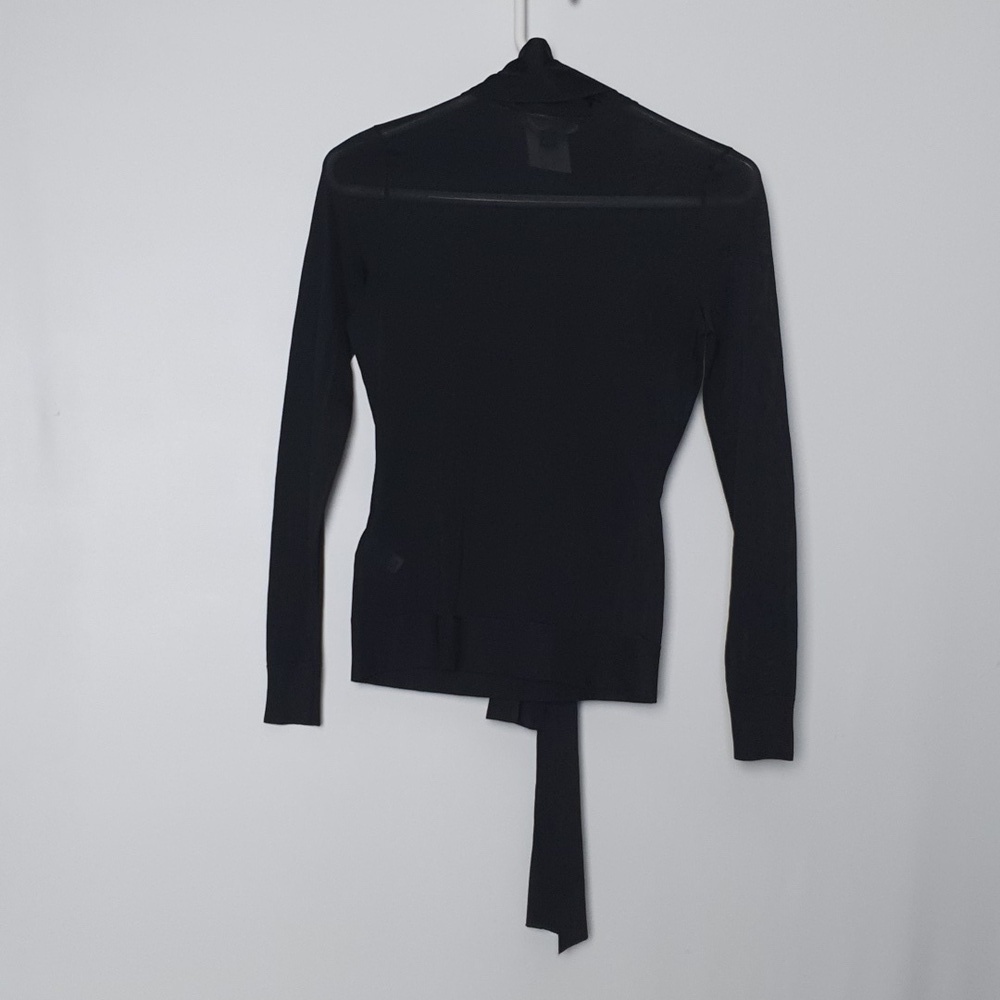 Ralph Lauren Purple Label Scarf-Neck Mulberry Silk Blouse - Picture 7 of 14
